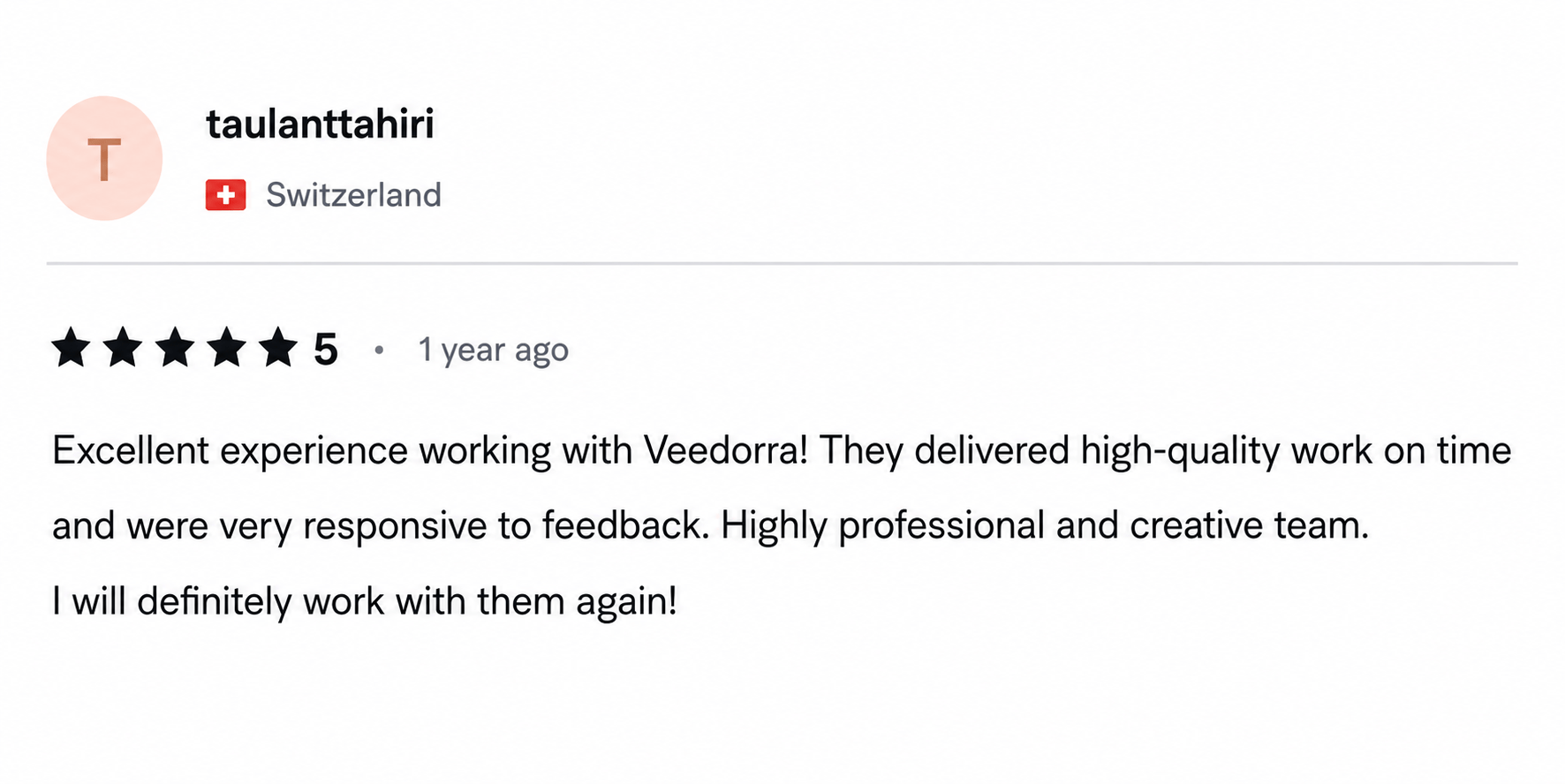 Client review screenshot